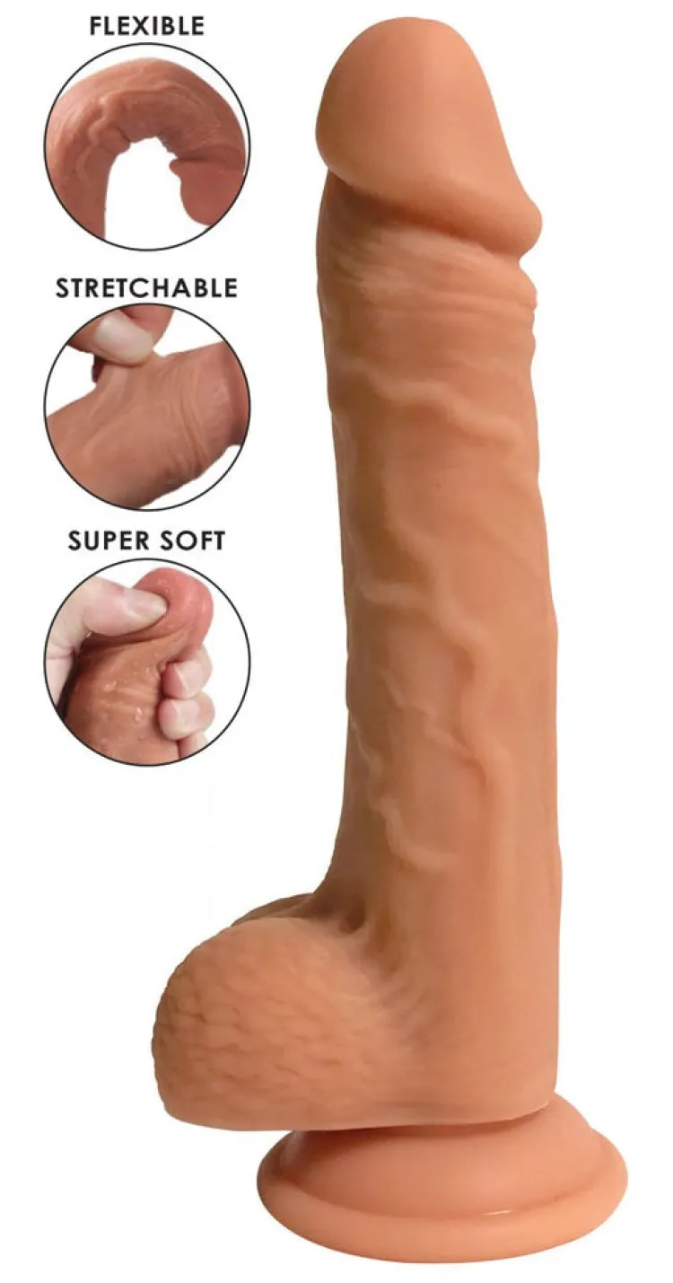 Easy Riders Starter Bdsm & Bondage Kits | Realistic Dildos>Dual Density Silicone Dildo