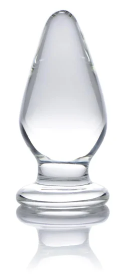 Prisms Erotic Glass Glass Butt Plugs | Butt Plugs>Ember Weighted Tapered Anal Plug