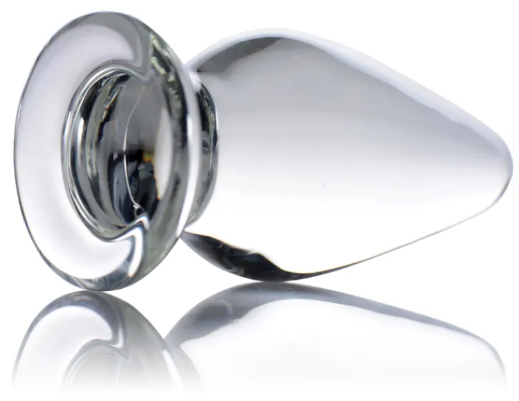 Prisms Erotic Glass Glass Butt Plugs | Butt Plugs>Ember Weighted Tapered Anal Plug