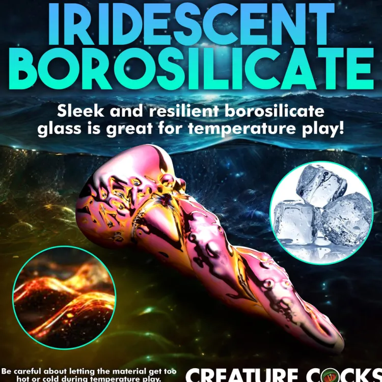 Creature Cocks Ultra Realistic Sex Toys | Silicone Dildos>Enchantress Rainbow Glass Dildo