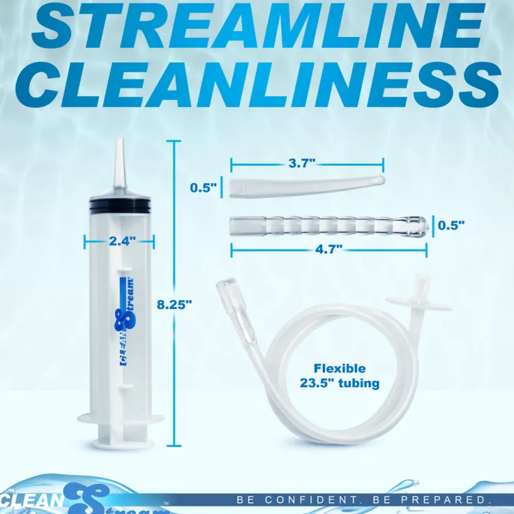 Clean Stream Anal Douches & Enemas>Enema 150 mL Syringe with Attachments