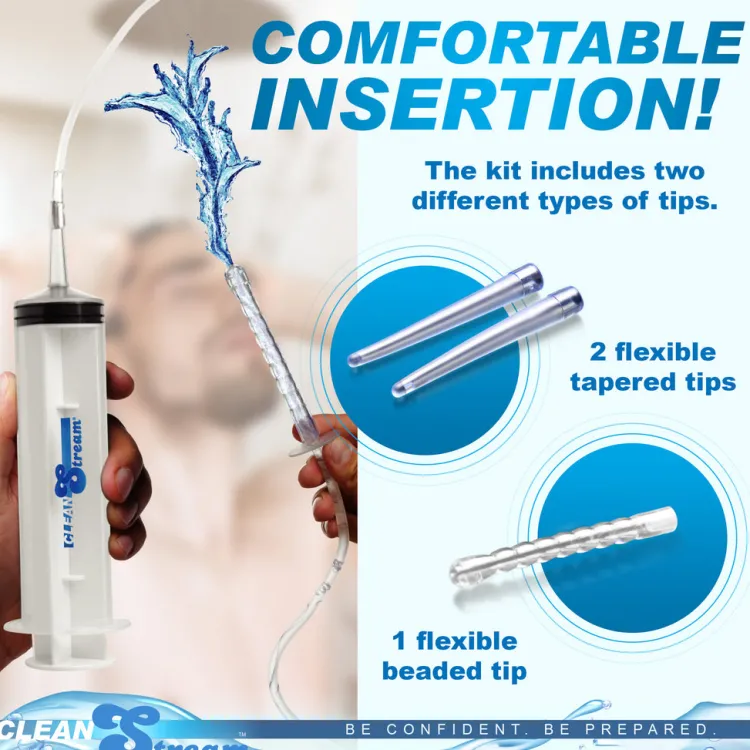 Clean Stream Anal Douches & Enemas>Enema 150 mL Syringe with Attachments