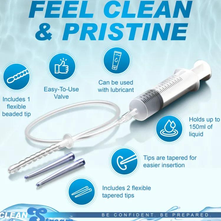 Clean Stream Anal Douches & Enemas>Enema 150 mL Syringe with Attachments