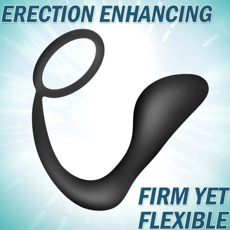 Prostatic Play Prostate Massagers | Penis Rings>Explorer II Prostate Stimulator Plus Cock Ring