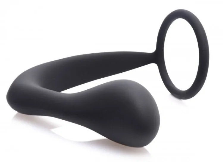 Prostatic Play Prostate Massagers | Penis Rings>Explorer II Prostate Stimulator Plus Cock Ring