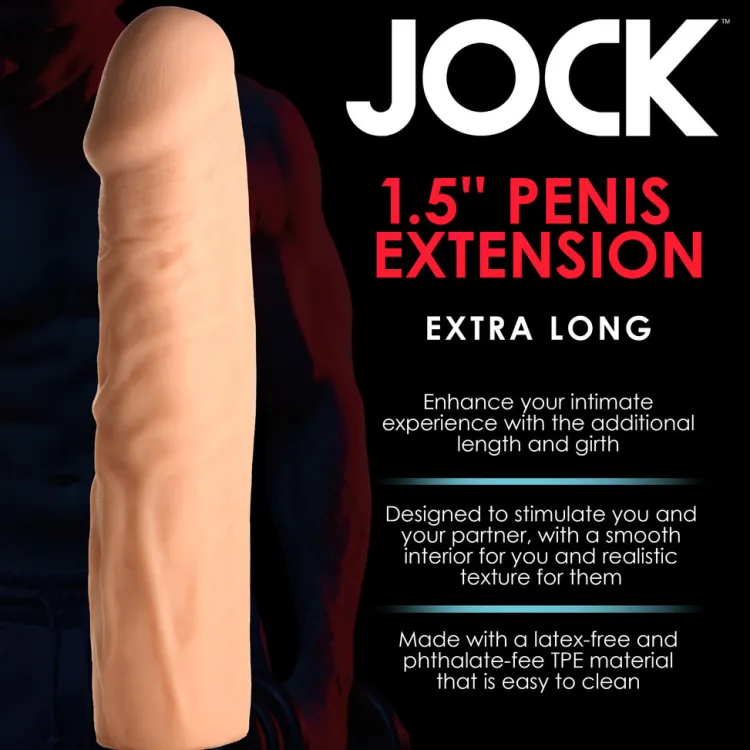 Jock Penis Extenders & Sleeves>Extra Long 1.5 Inch Penis Extension