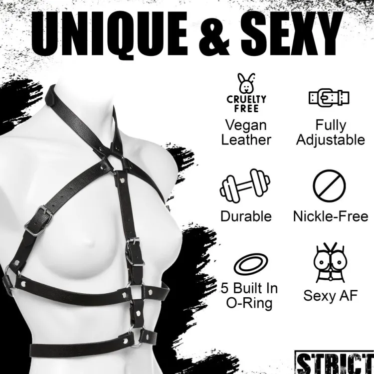 STRICT Vibrating Panties & Lingerie | Masks & Dress-Up Accessories>Female Chest Harness