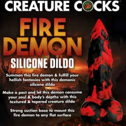 Creature Cocks Silicone Dildos | Large Dildos>Fire Demon Monster Silicone Dildo