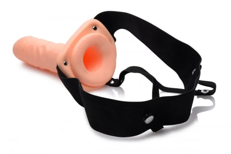 Size Matters Harness Compatible Dildos | Strap-On Harnesses & Dildos>Flesh Erection Assist Hollow Strap-on