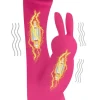 Curve Toys Insertable & Realistic Dildo Vibrators | Rabbit & Dual Stimulation Vibrators>Flutters 10X G-Spot Rabbit Silicone Vibrator