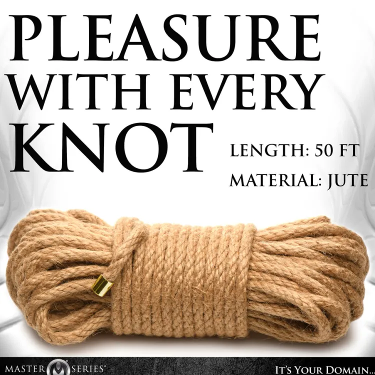 Master Series Rope & Restraints>50ft Tied Up Ultra Premium Braided Jute Rope