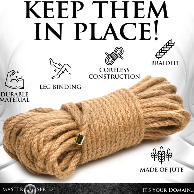 Master Series Rope & Restraints>50ft Tied Up Ultra Premium Braided Jute Rope