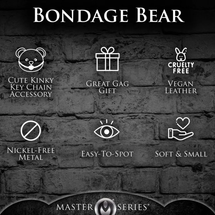 Master Series Games & Novelties>Gagged Teddy Bear Keychain