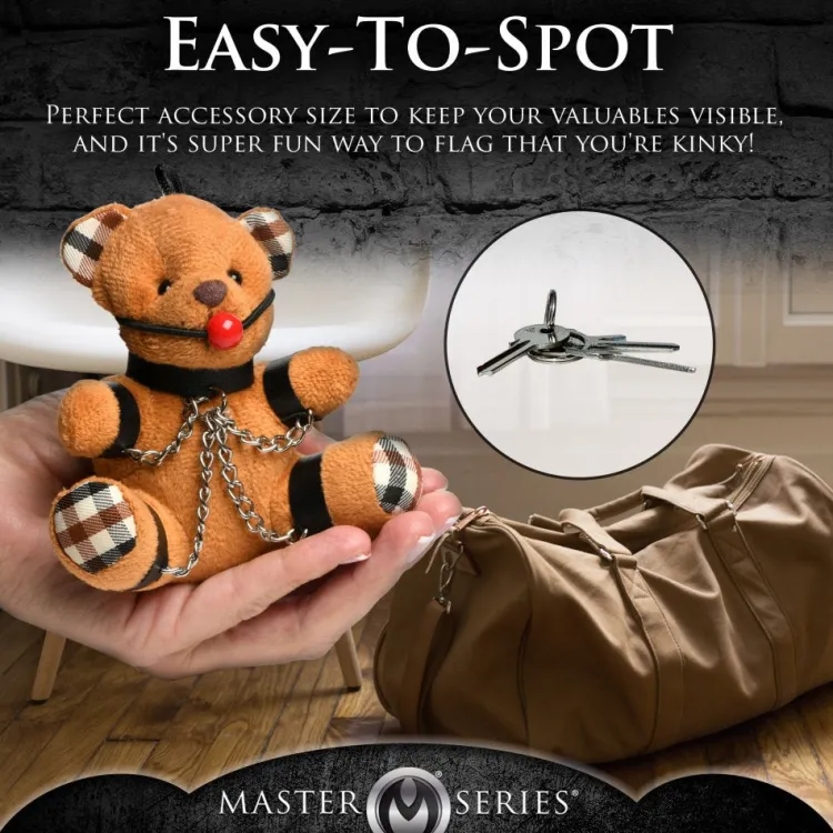 Master Series Games & Novelties>Gagged Teddy Bear Keychain