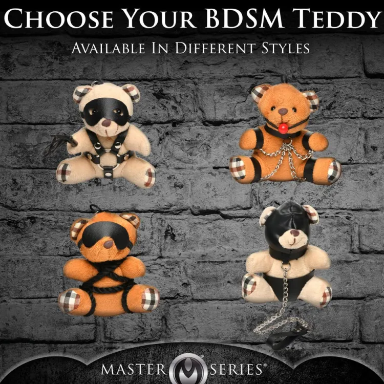Master Series Games & Novelties>Gagged Teddy Bear Keychain