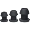 Master Series Unique Anal Toys | Large Butt Plugs>Gape-Grommets 3 Piece Hollow Silicone Anal Dilator Set
