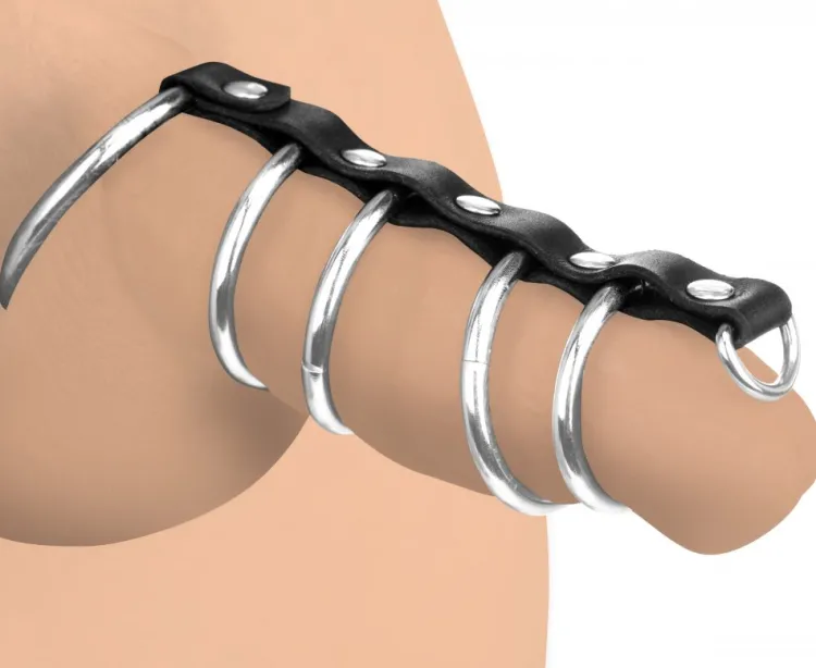Strict Leather Chastity Devices | Penis Rings>Gates of Hell Snakecharmer Cage with D-Ring