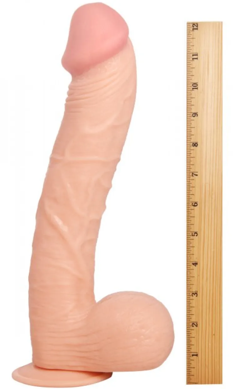 Raging Cockstars Harness Compatible Dildos | Realistic Dildos>Giant Jim 11 Inch Realistic Dildo