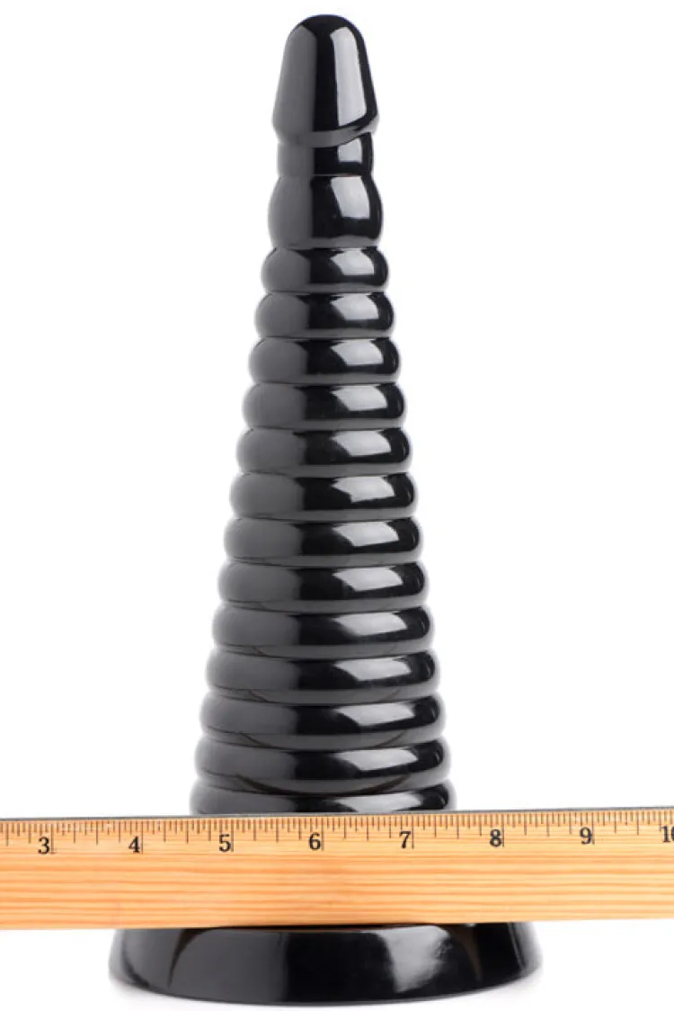 Master Series Large Butt Plugs | Anal Dildos & Probes>Giant Ribbed Anal Cone