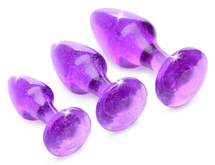 Booty Sparks Jewel Butt Plugs | Anal Starter Toys>Glitter Gem Anal Plug Set