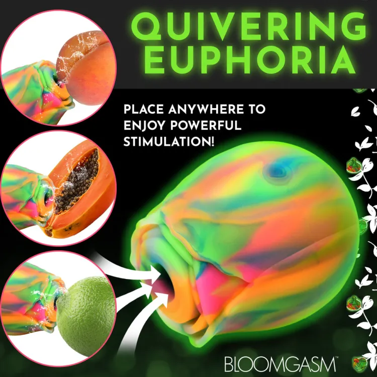 Bloomgasm Silicone Vibrators | Waterproof Vibrators>Glow Rose Glow-in-the-Dark Clitoral Stimulator