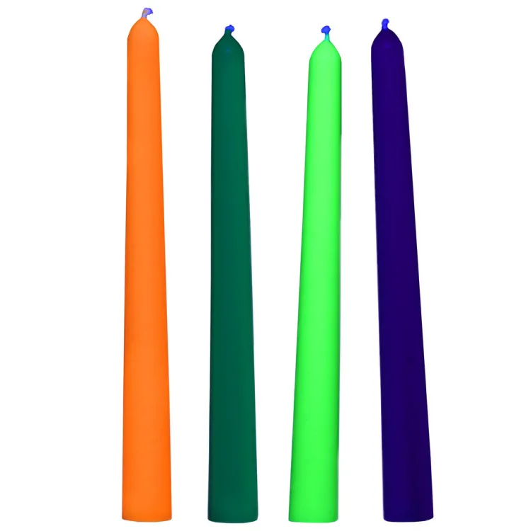 Master Series Sensation Play, Tools & Accessories>Glow Wax UV Blacklight Reactive Drip Candles Set of 4