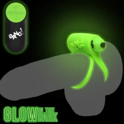 Bang Penis Rings | Cock Ring Vibrators>Glow-in-the-Dark Silicone Vibrating Cock Ring