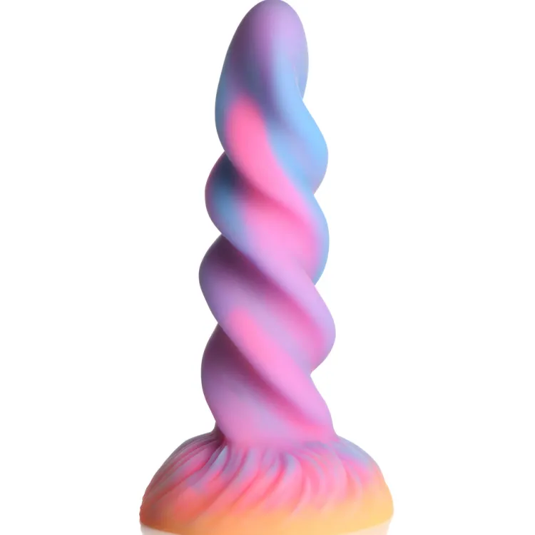 Creature Cocks Silicone Dildos | Harness Compatible Dildos>Glow-in-the-Dark Unicorn Dildo