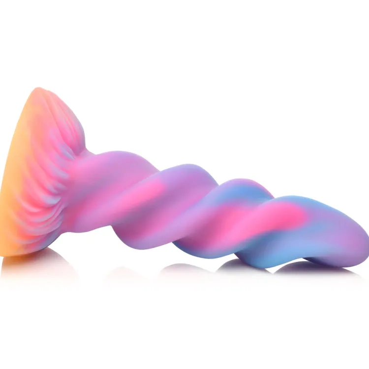 Creature Cocks Silicone Dildos | Harness Compatible Dildos>Glow-in-the-Dark Unicorn Dildo