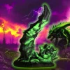 Creature Cocks Silicone Dildos | Non-Representational Dildos>Glowzilla Glow-In-The-Dark Silicone Dildo