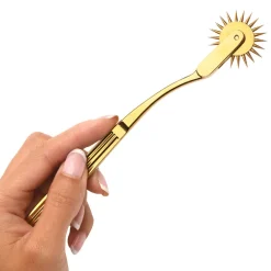 Kink Industries Medical Equipment | Sensation Play, Tools & Accessories>Gold Sensation Wartenberg Wheel