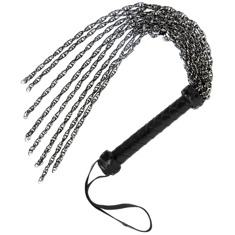 Master Series Impact: Whips, Crops & Spankers>Gunmetal Chain Flogger