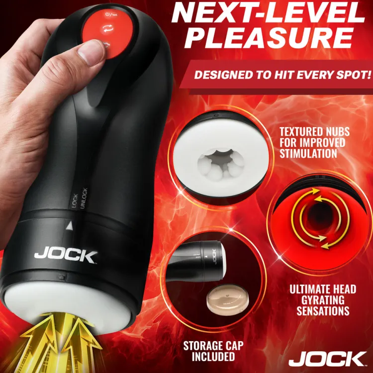 Jock Rechargeable Vibrators>Gyroblast Gyrating, Sucking, & Vibrating Masturbator