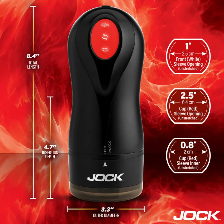 Jock Rechargeable Vibrators>Gyroblast Gyrating, Sucking, & Vibrating Masturbator