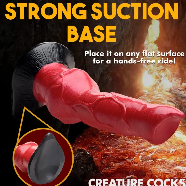 Creature Cocks Silicone Dildos | Harness Compatible Dildos>Hell-Hound Canine Penis Silicone Dildo