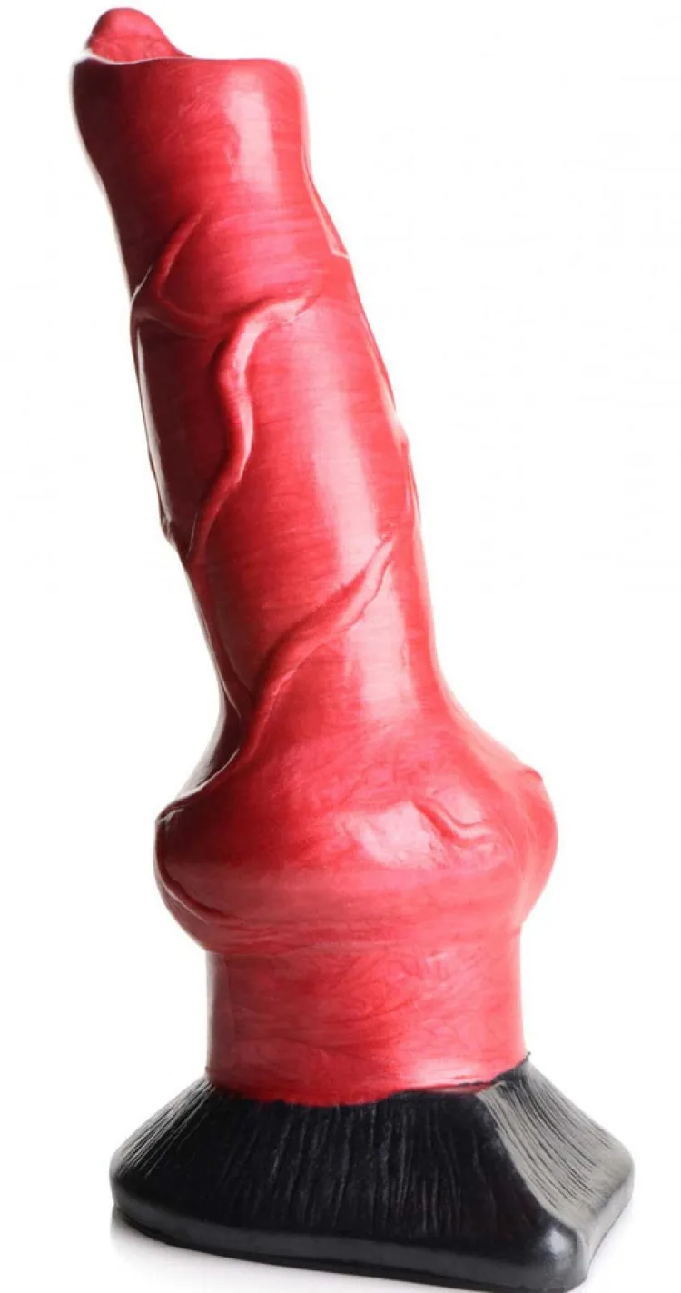 Creature Cocks Silicone Dildos | Harness Compatible Dildos>Hell-Hound Canine Penis Silicone Dildo