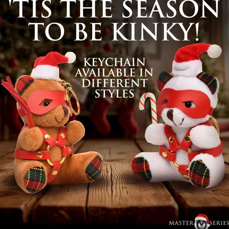 Master Series Games & Novelties>Holiday Bondage Bear Keychain
