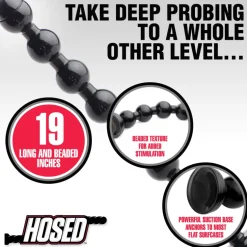 Hosed Anal Beads & Tools | Unique Anal Toys>2 inch Beaded Anal Snake