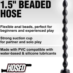 Hosed Anal Beads & Tools | Unique Anal Toys>1.5 inch Beaded Anal Snake