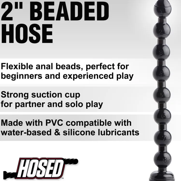 Hosed Anal Beads & Tools | Unique Anal Toys>2 inch Beaded Anal Snake