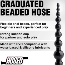 Hosed Anal Beads & Tools | Large Butt Plugs>19 inch Graduated Beaded Anal Snake