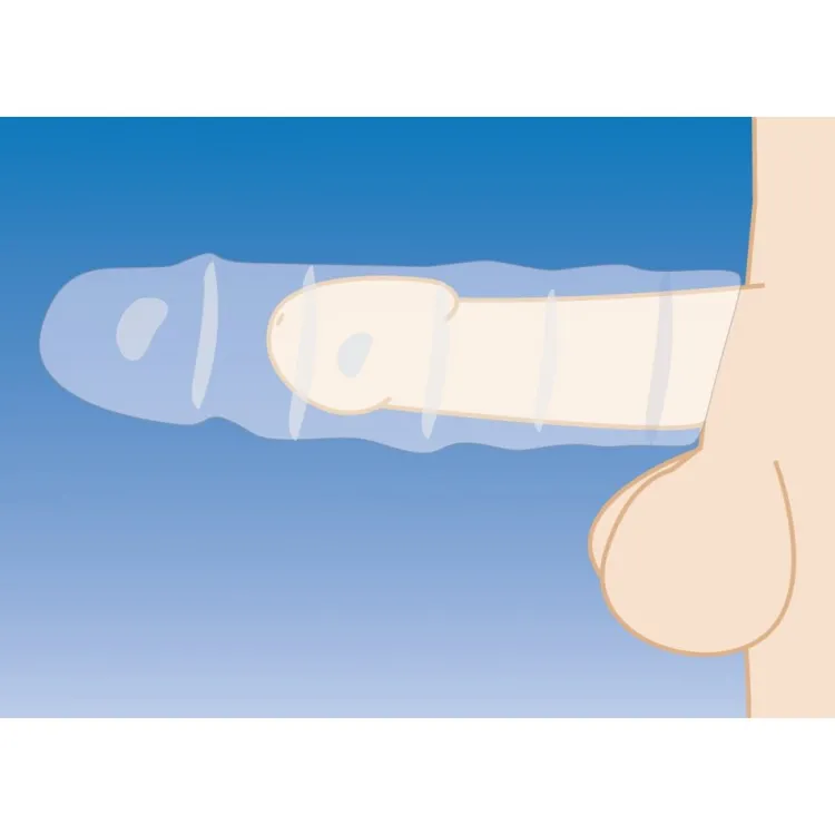 Size Matters Penis Extenders & Sleeves>3 Inch Clear Penis Enhancer Sleeve