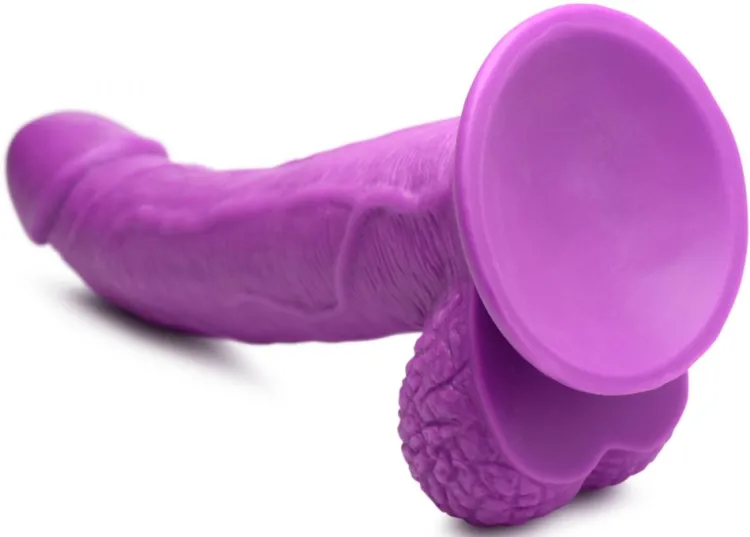 Pop Peckers G-Spot Dildos | Realistic Dildos>7.5 Inch Dildo with Balls