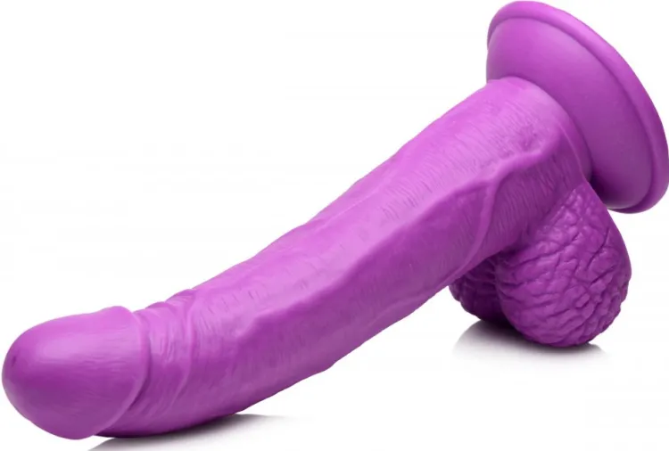 Pop Peckers G-Spot Dildos | Realistic Dildos>7.5 Inch Dildo with Balls