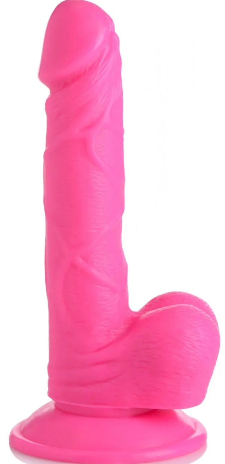 Pop Peckers Realistic Dildos>6.5 Inch Dildo with Balls
