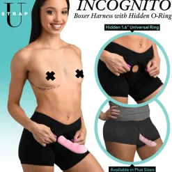 Strap U Anal Pegging Toys>Incognito Boxer Harness with Hidden O-Ring