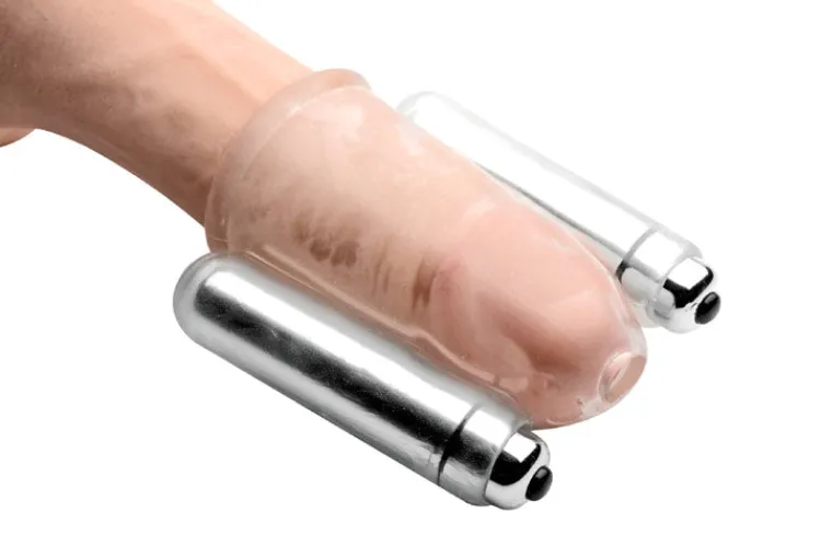 Trinity Vibes Cock & Ball Devices | Unique Vibrators>Intense Dual Vibrating Penis Head Teaser