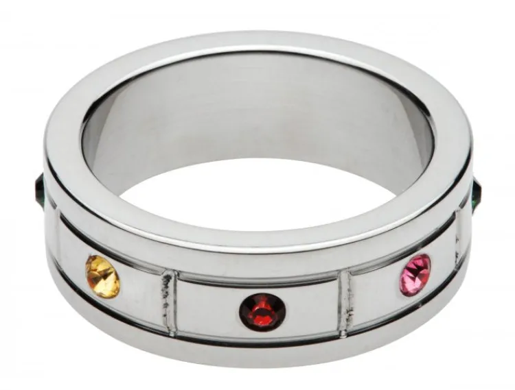 Master Series Penis Rings>Jeweled Cock Ring - 1.95 inch