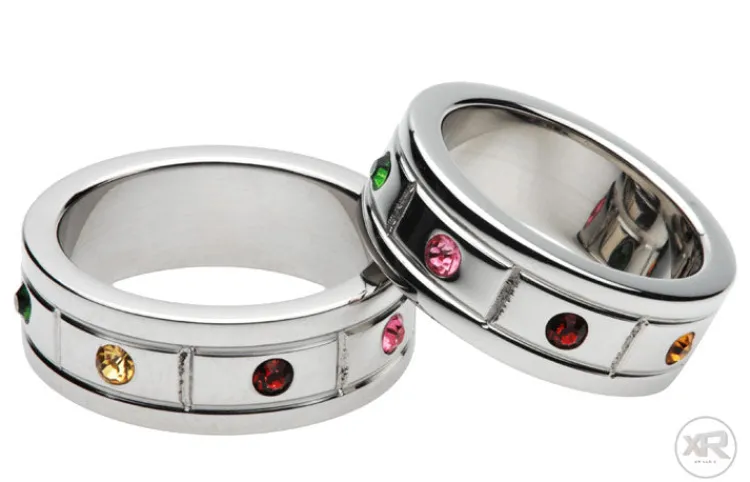 Master Series Penis Rings>Jeweled Cock Ring - 1.95 inch