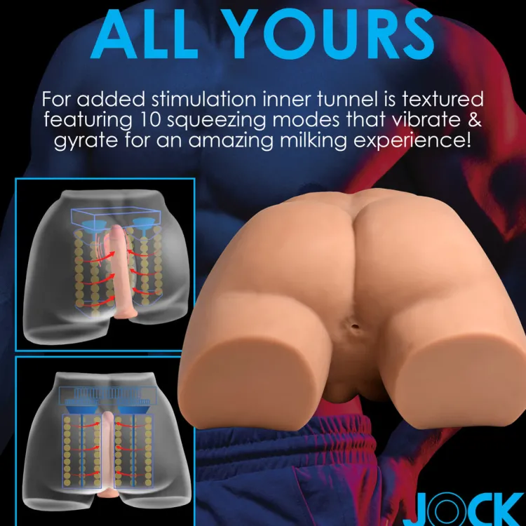 Jock Realistic & Lifelike Sex Dolls | Automatic & Hands-Free Masturbators>Auto-Squeezing & Vibrating Male Masturbator